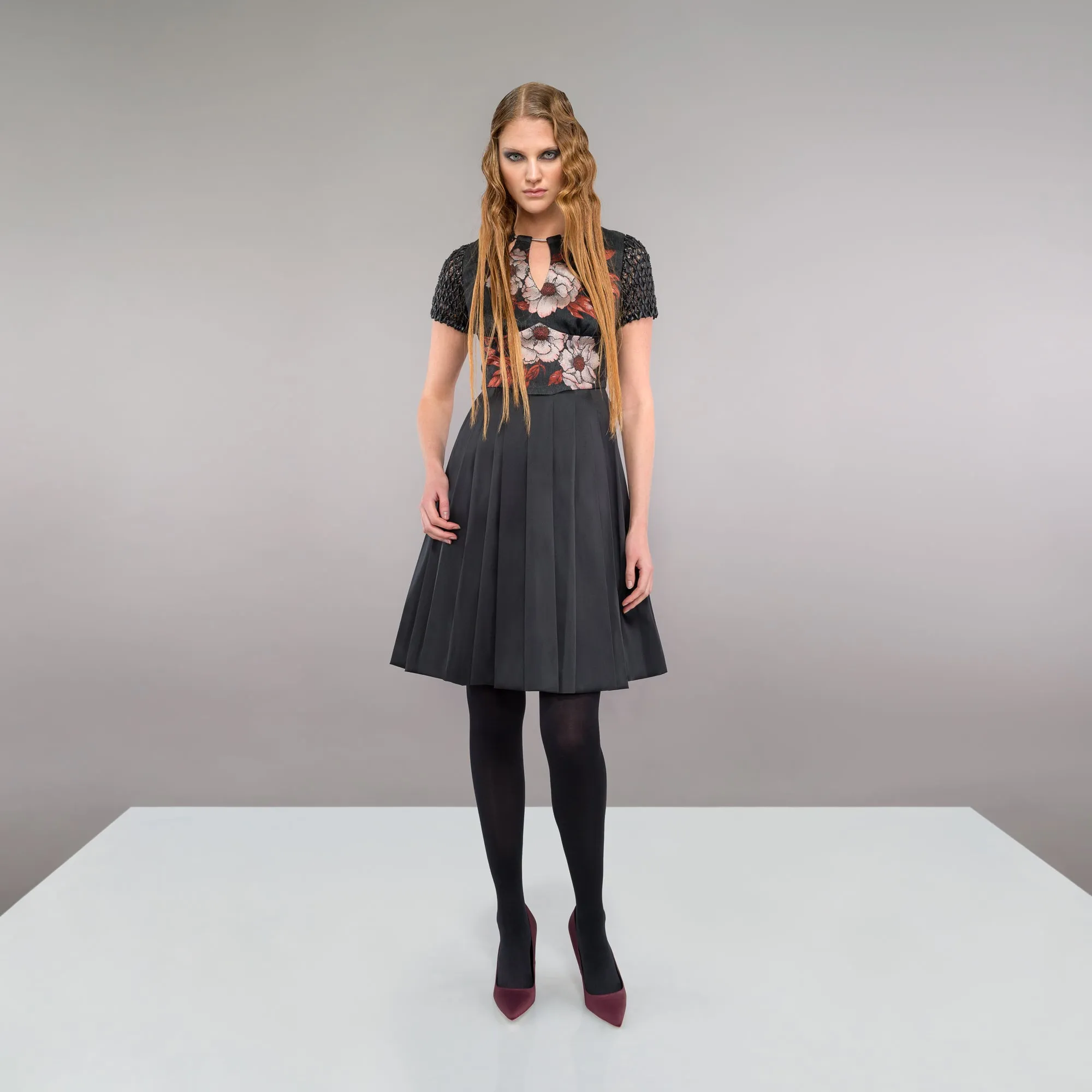 180604 -Corset Pleated Dress
