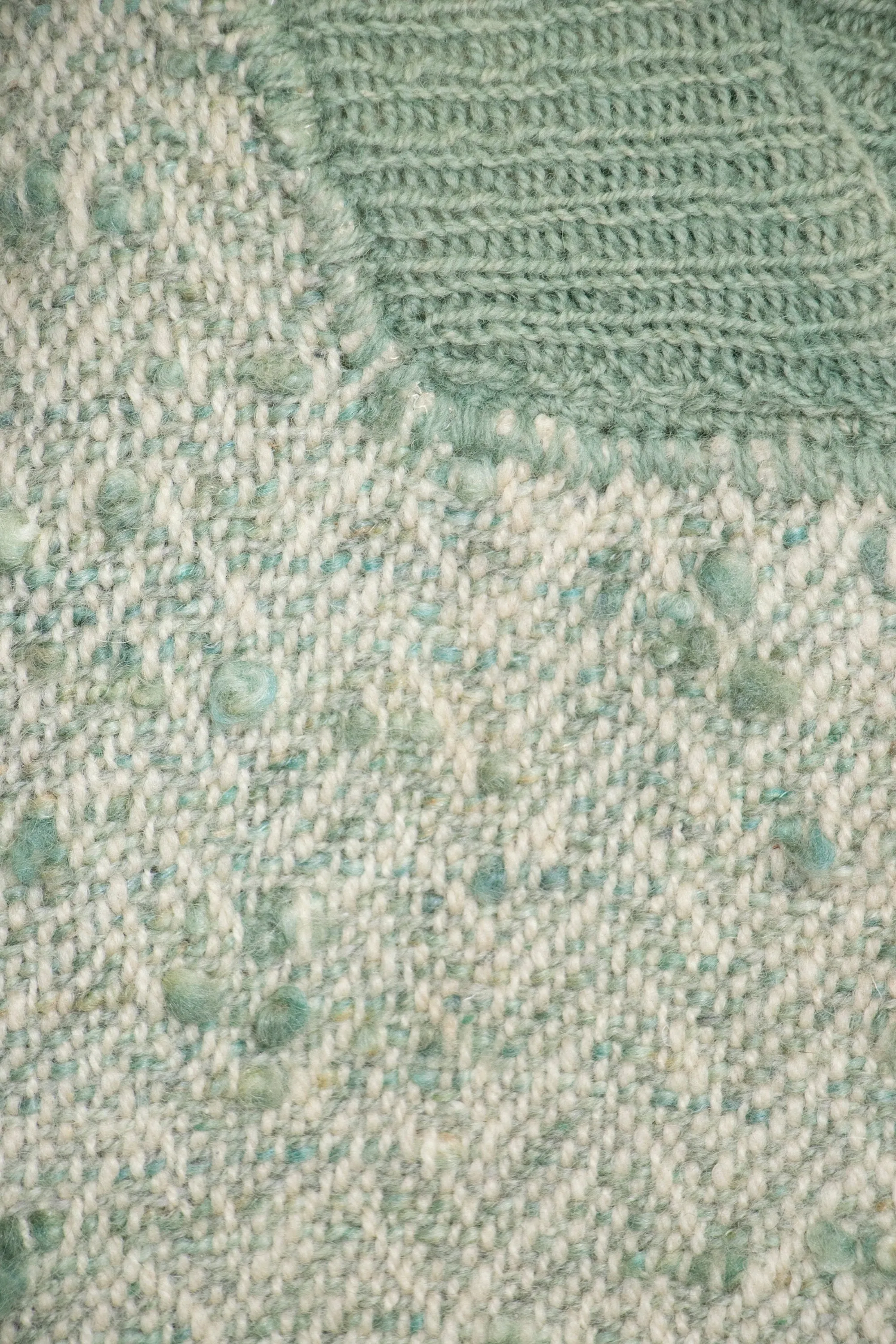 1970s Wool Sweater Sage Green Oversized Knit L