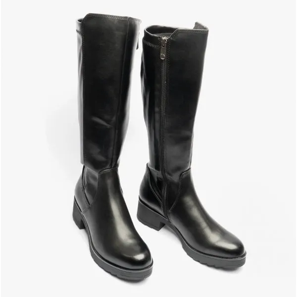 25606-29-001 Ladies Tall Zip-Up Boots Black