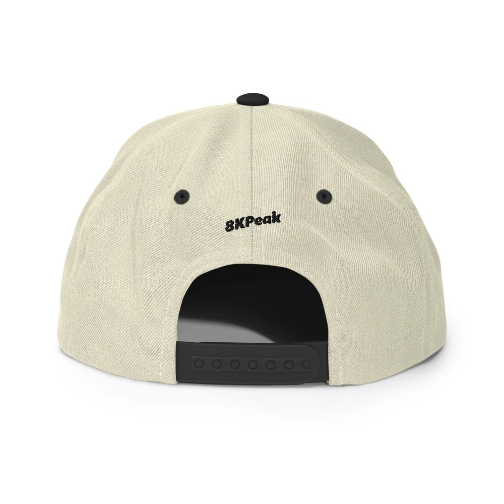 8KPeak Uphill Touring Flat Bill Snapback Hat