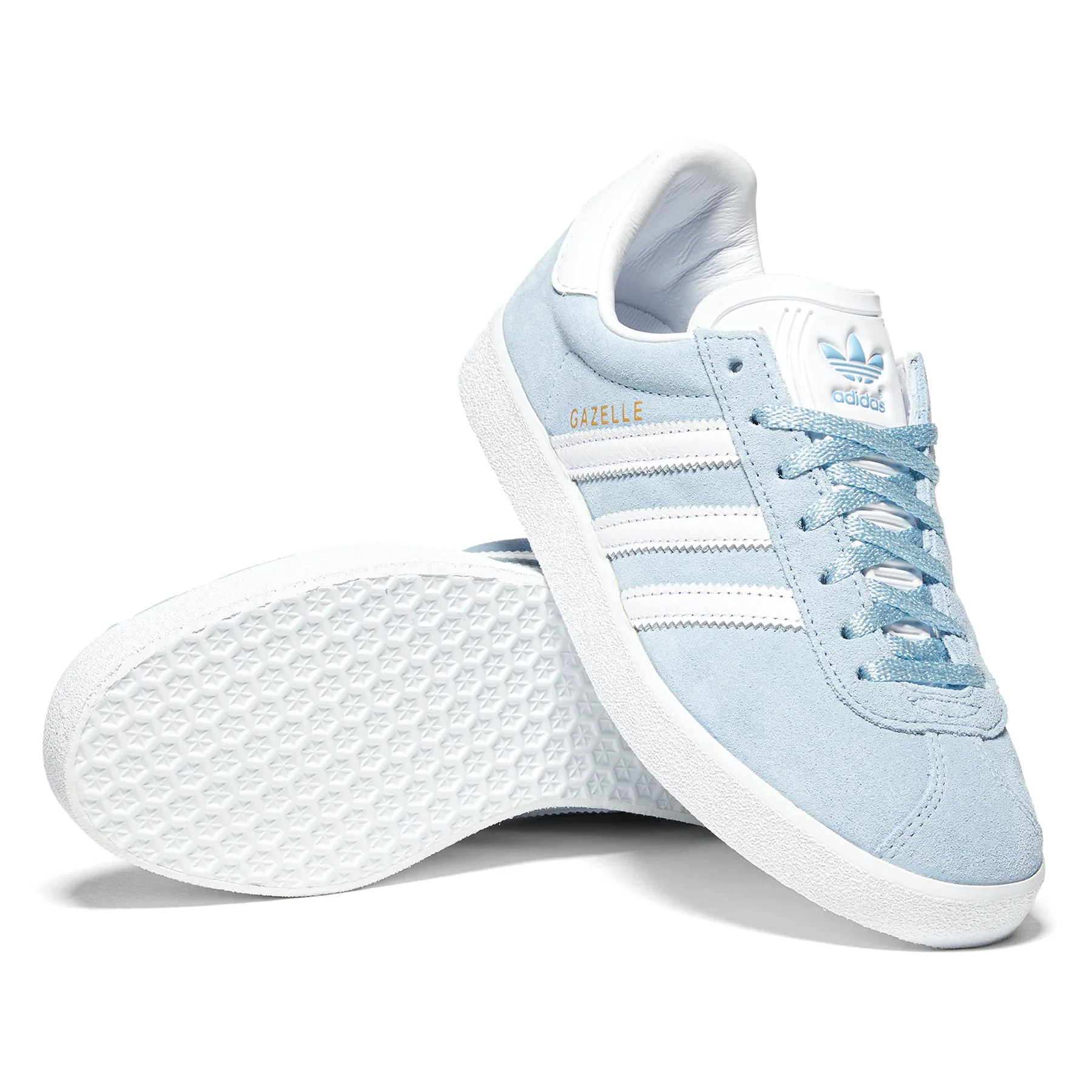 adidas Gazelle 85 (Clear Sky/Cloud White/Gold Metallic)