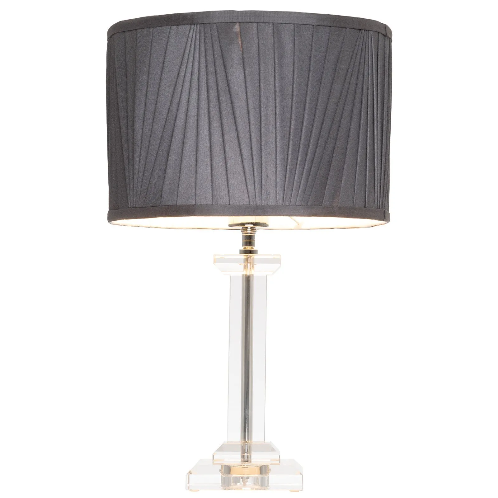 Albion Crystal With Pleated Shade Table Lamp