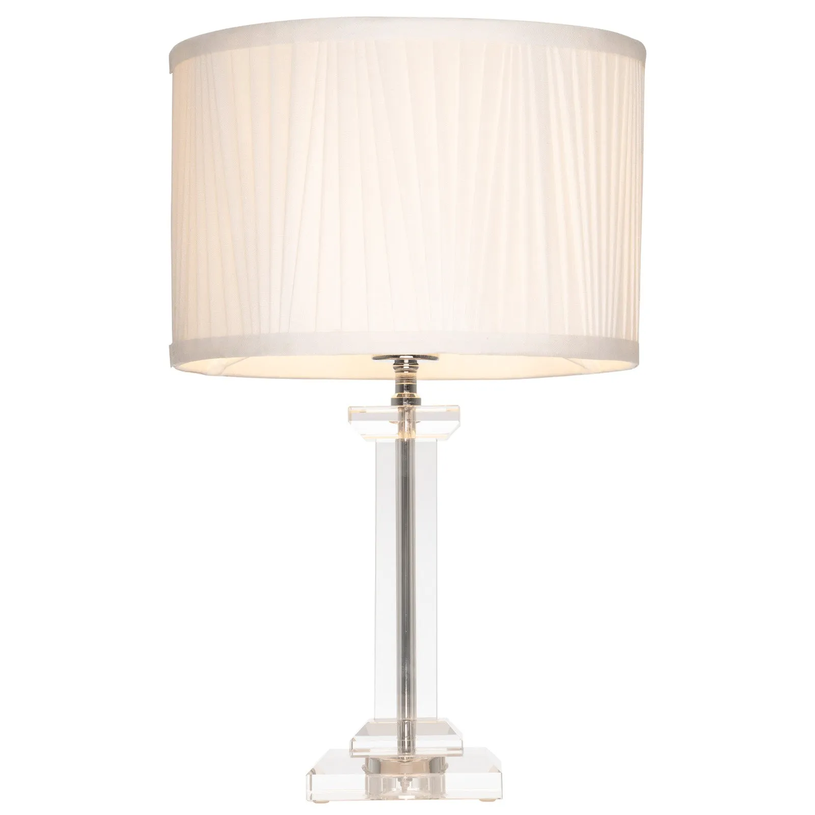 Albion Crystal With Pleated Shade Table Lamp