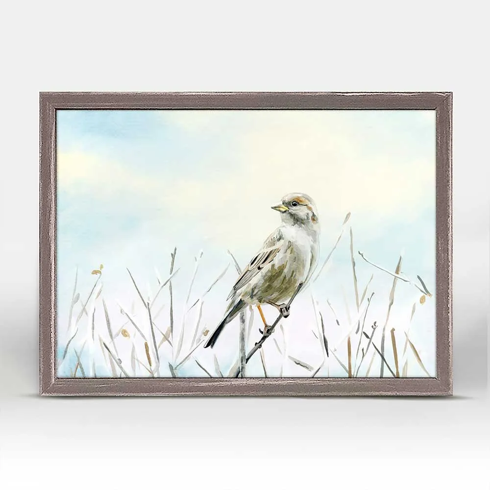 Avian Spotlight - Morning Light Mini Framed Canvas