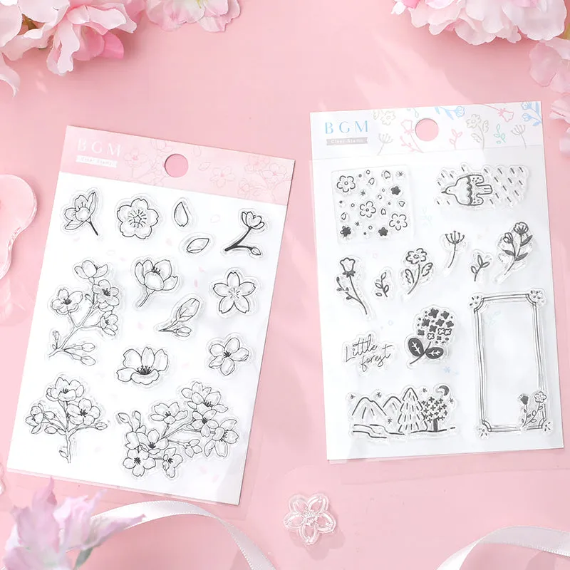 BGM Swallow Clear Stamp