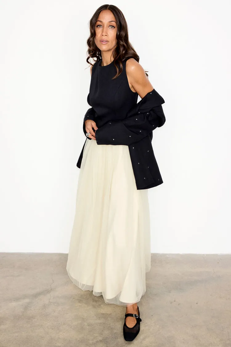 Black and Cream Monika Dress Petite