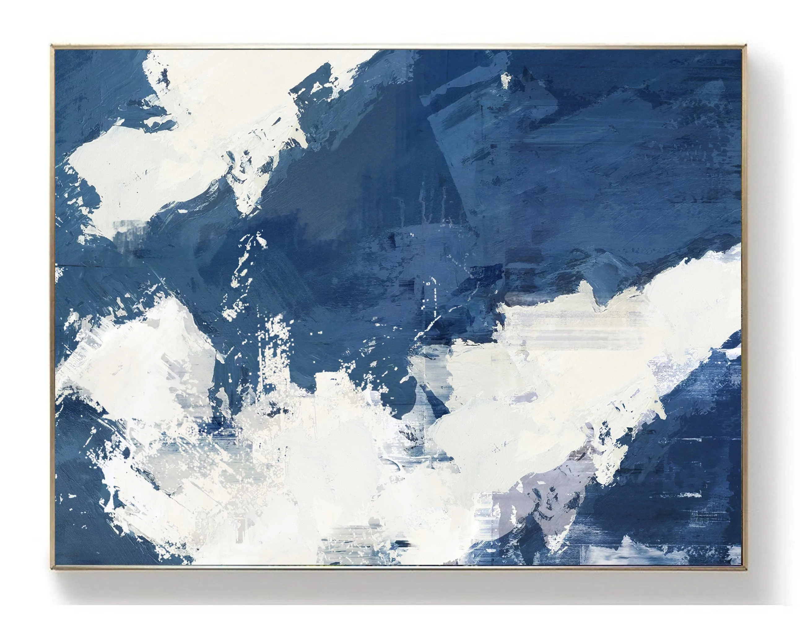 Blue White Abstract Painting White Cloud Painting Big Wall Paintings Dp127