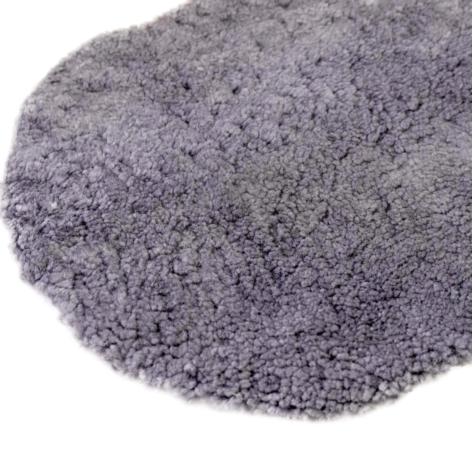 Charcoal Grey Curly Wool Sheepskin Rugs