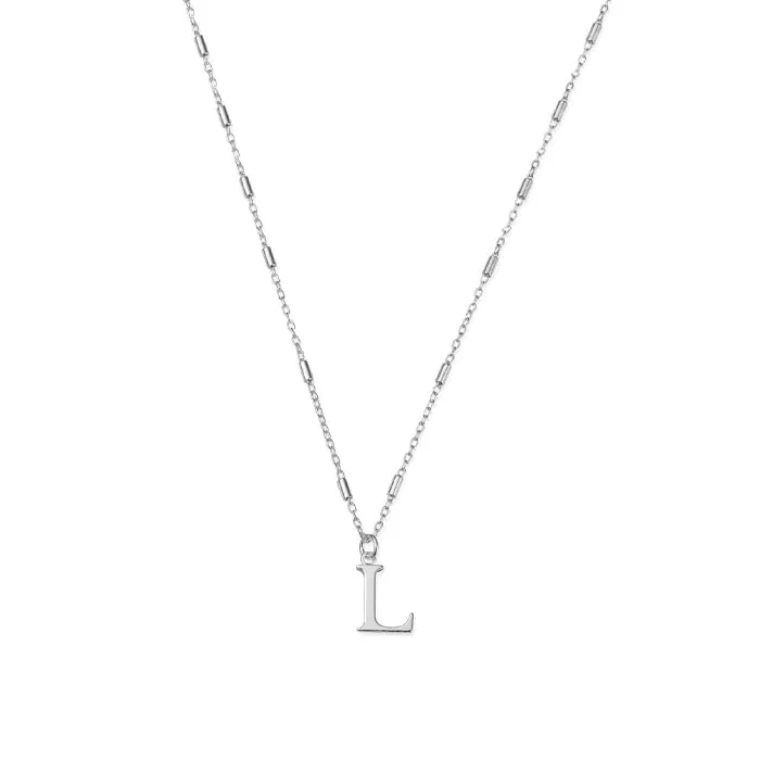 ChloBo Initial Pendant Necklace Sterling Silver