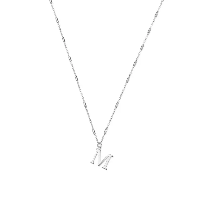 ChloBo Initial Pendant Necklace Sterling Silver
