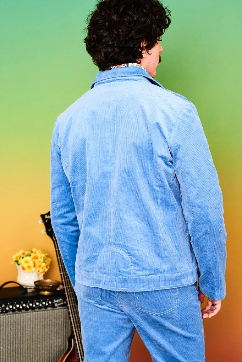 Come Together Blue Cord Jacket - SSA442 (UK XS - XL)