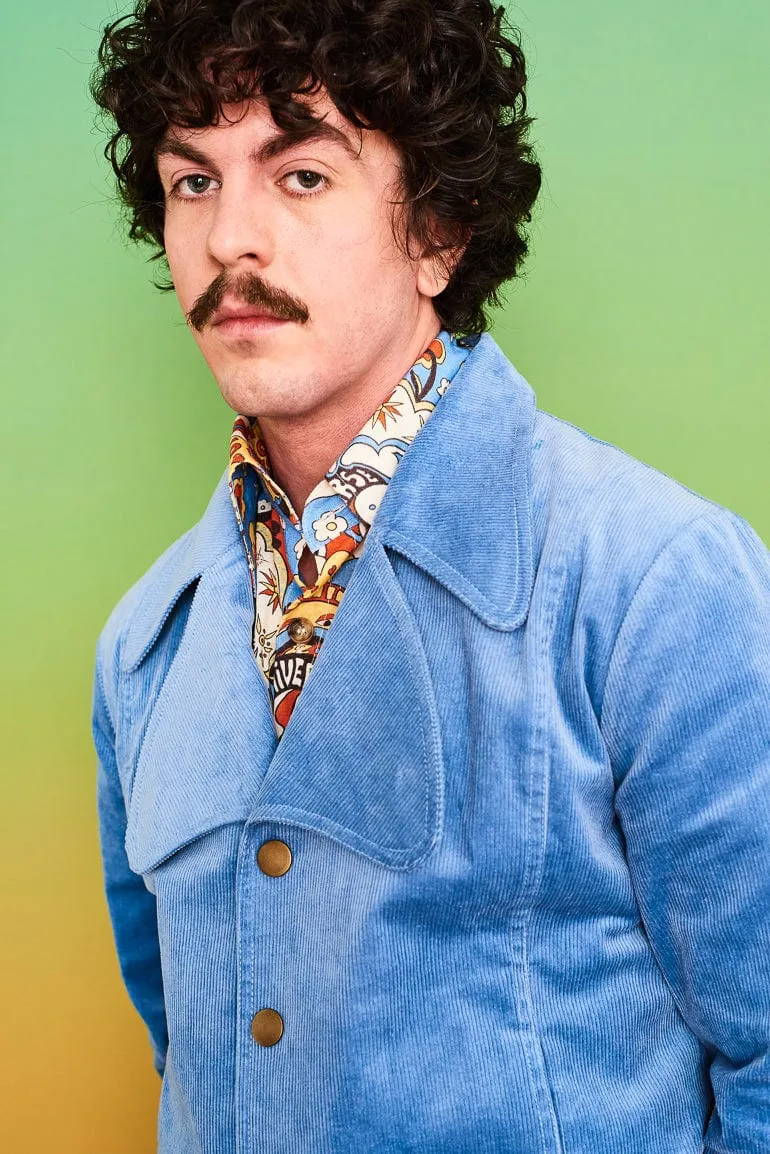 Come Together Blue Cord Jacket - SSA442 (UK XS - XL)