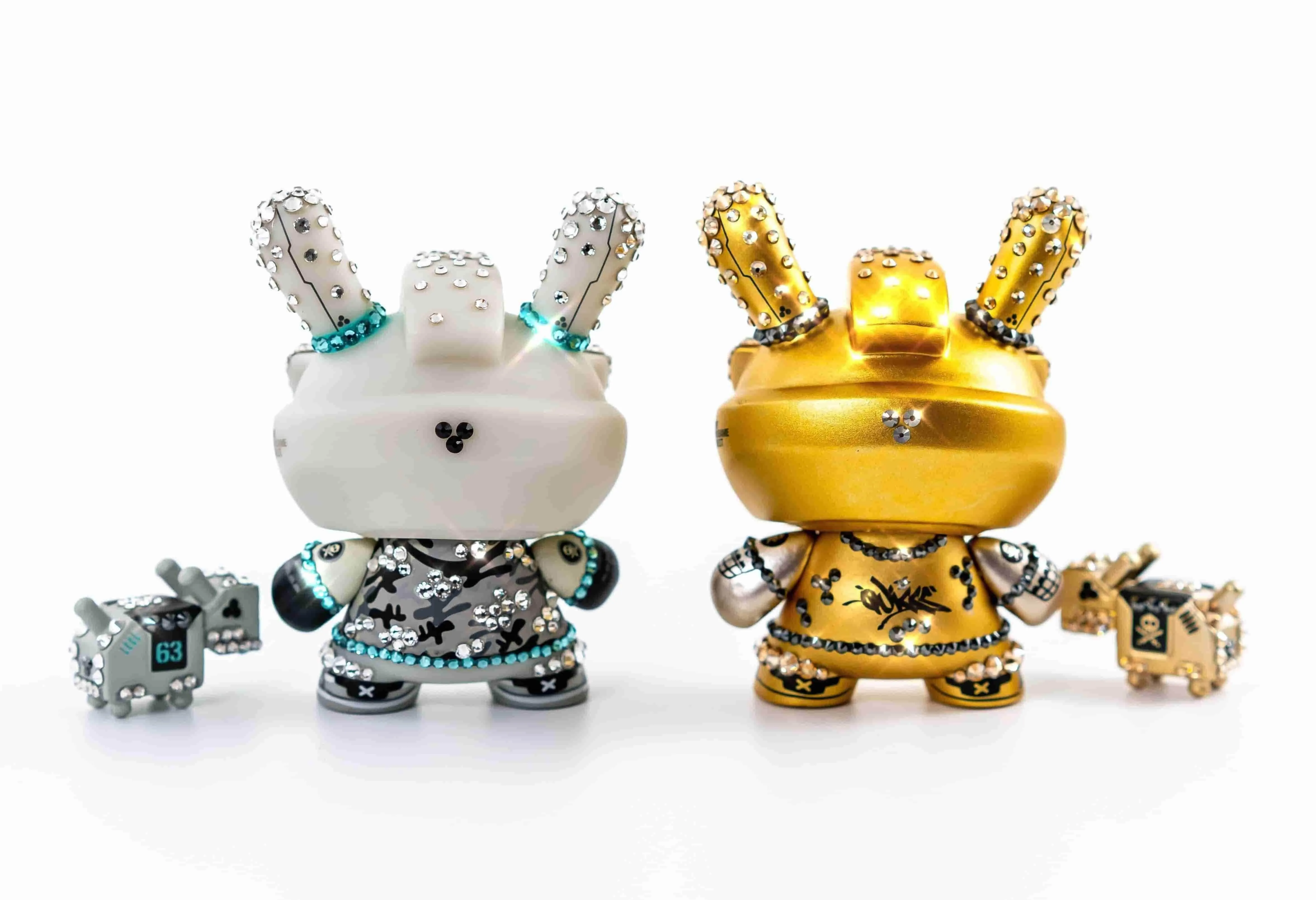 Crystal Gold Baby TEQ 63 Dunny by Quiccs Embellished with crystals from Swarovski®