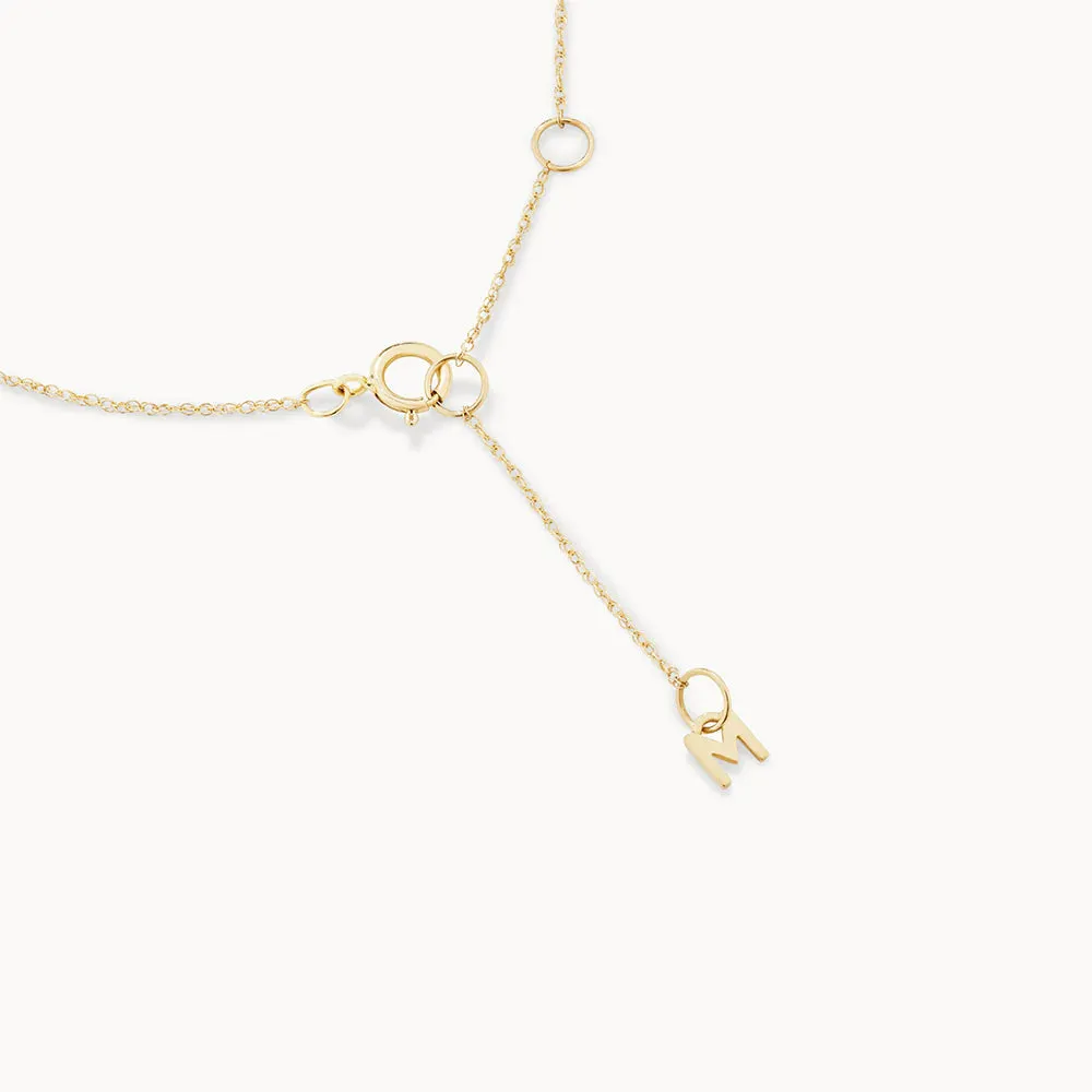 Diamond Evil Eye Necklace in 10k Gold