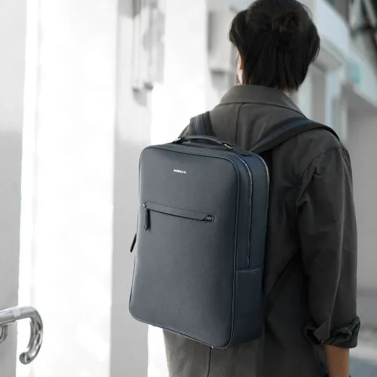 Earthen Recycled Leather Backpack