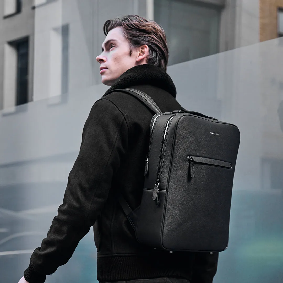 Earthen Recycled Leather Backpack
