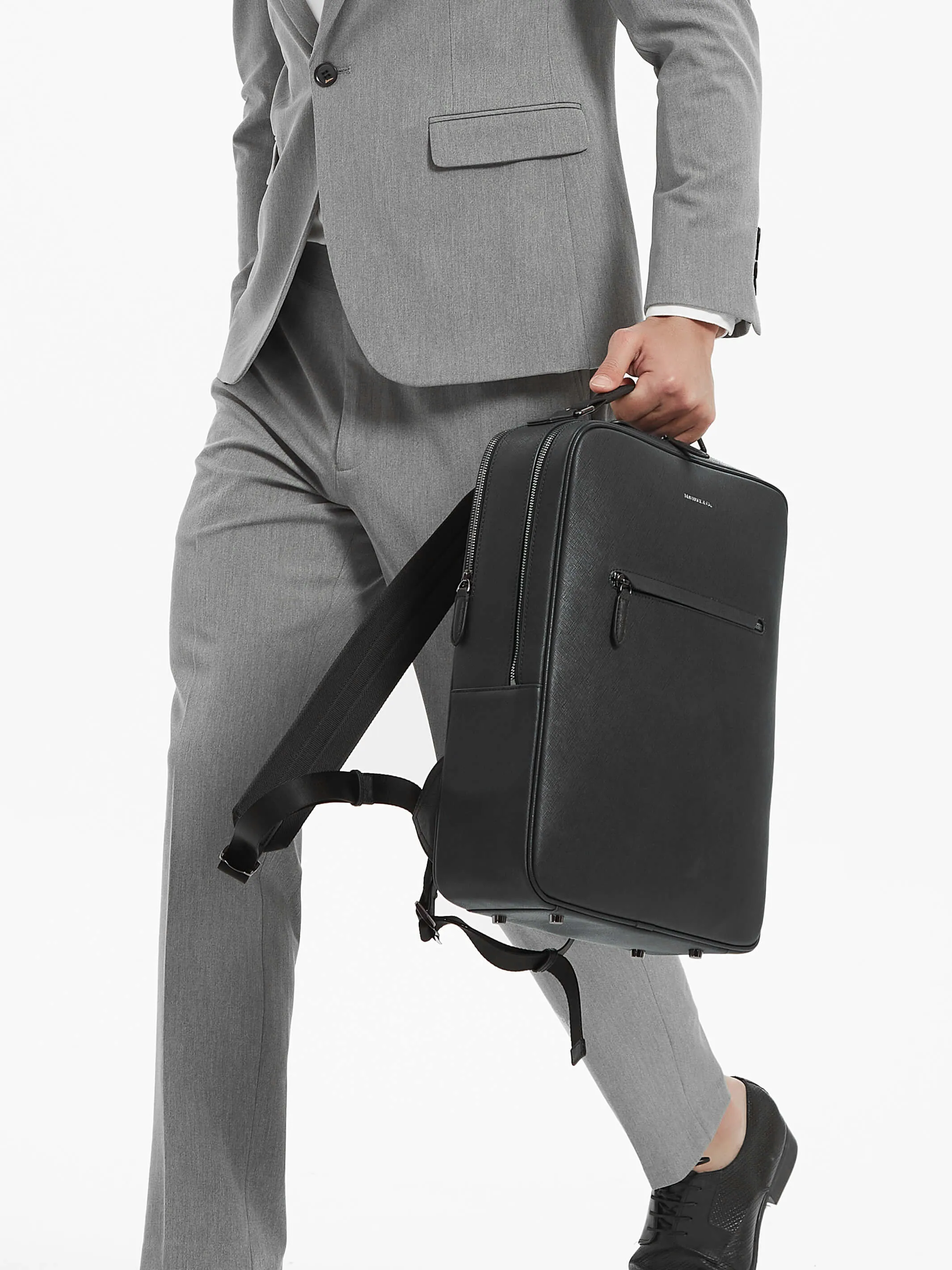 Earthen Recycled Leather Backpack