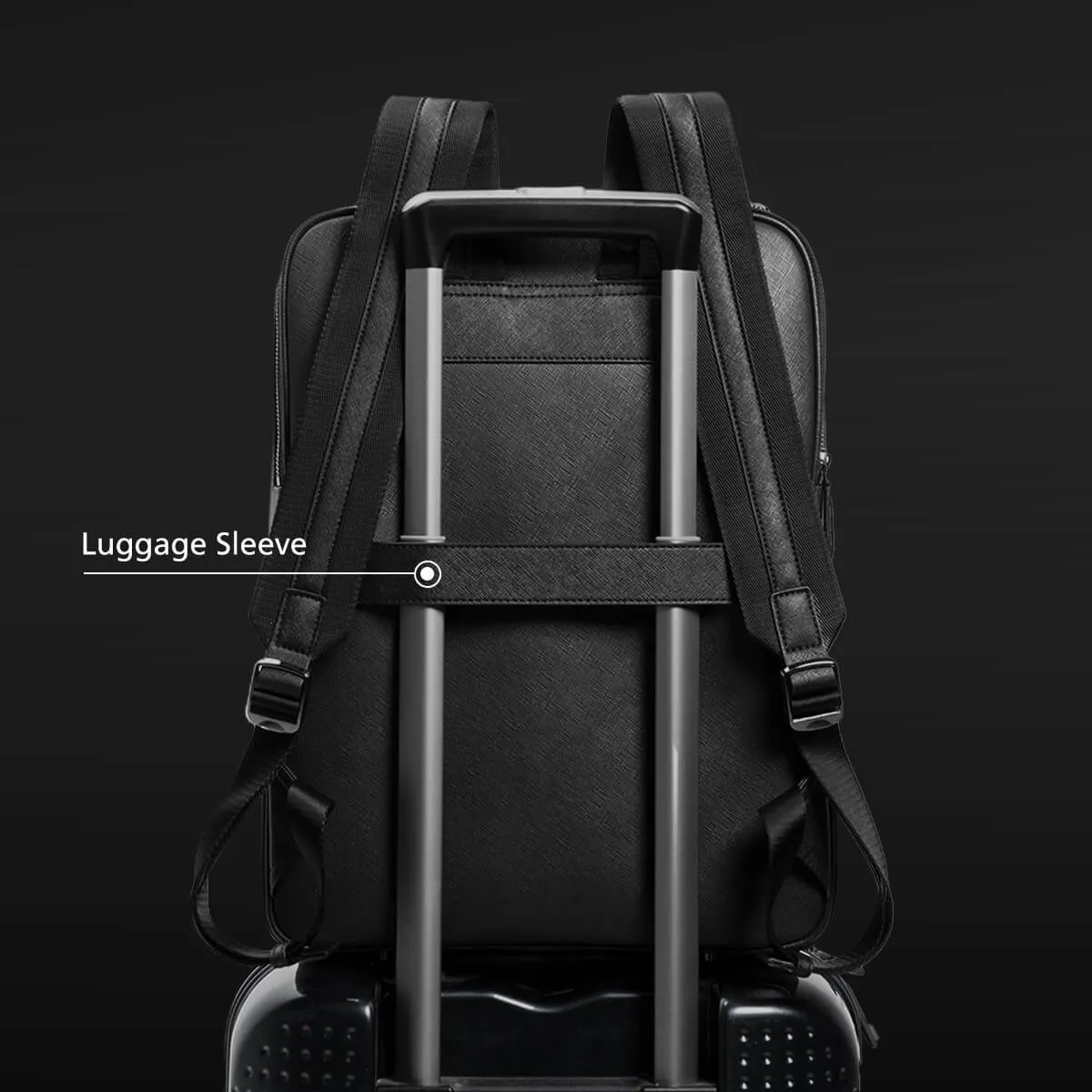 Earthen Recycled Leather Backpack