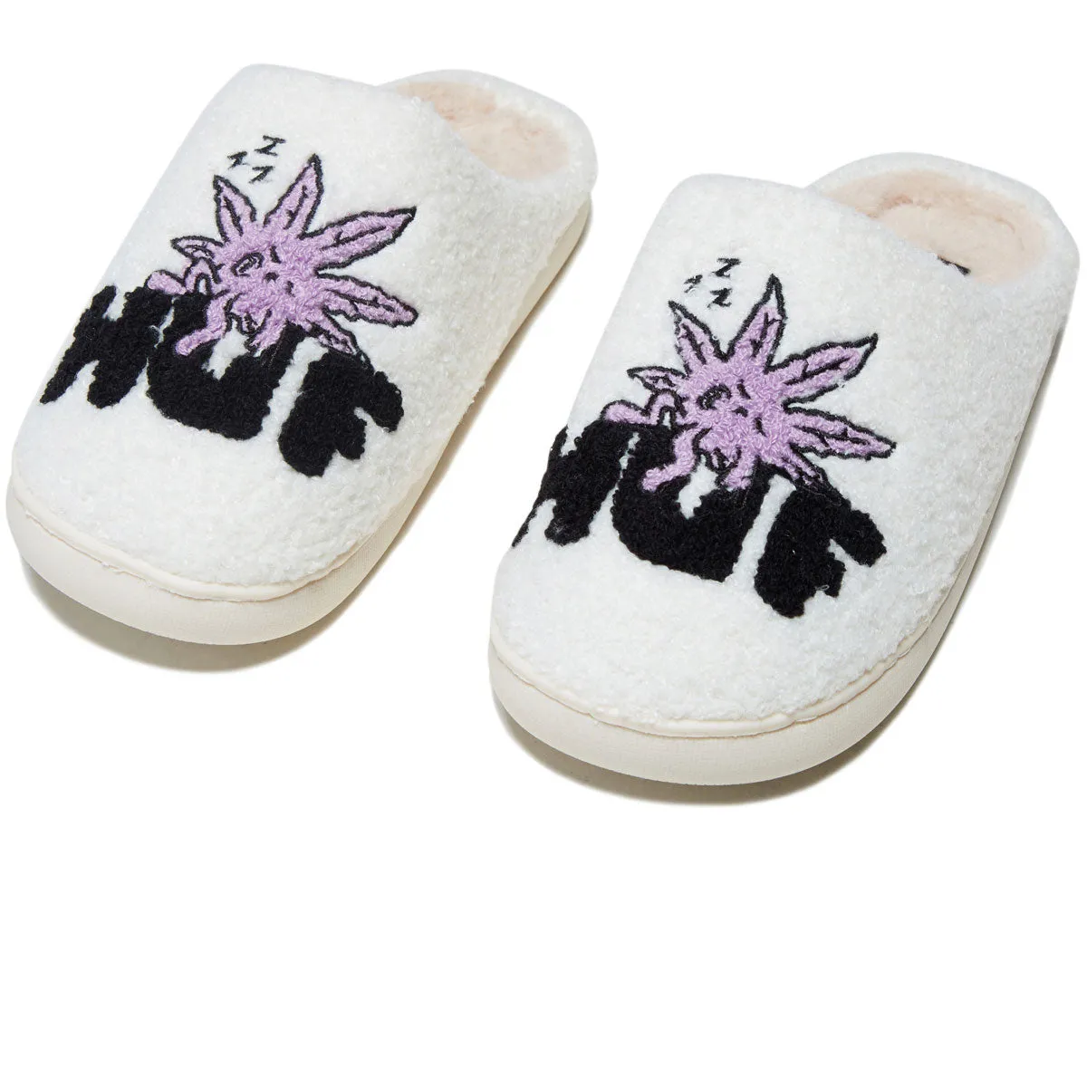 Huf Fuzzy Slipper Shoes - Cream