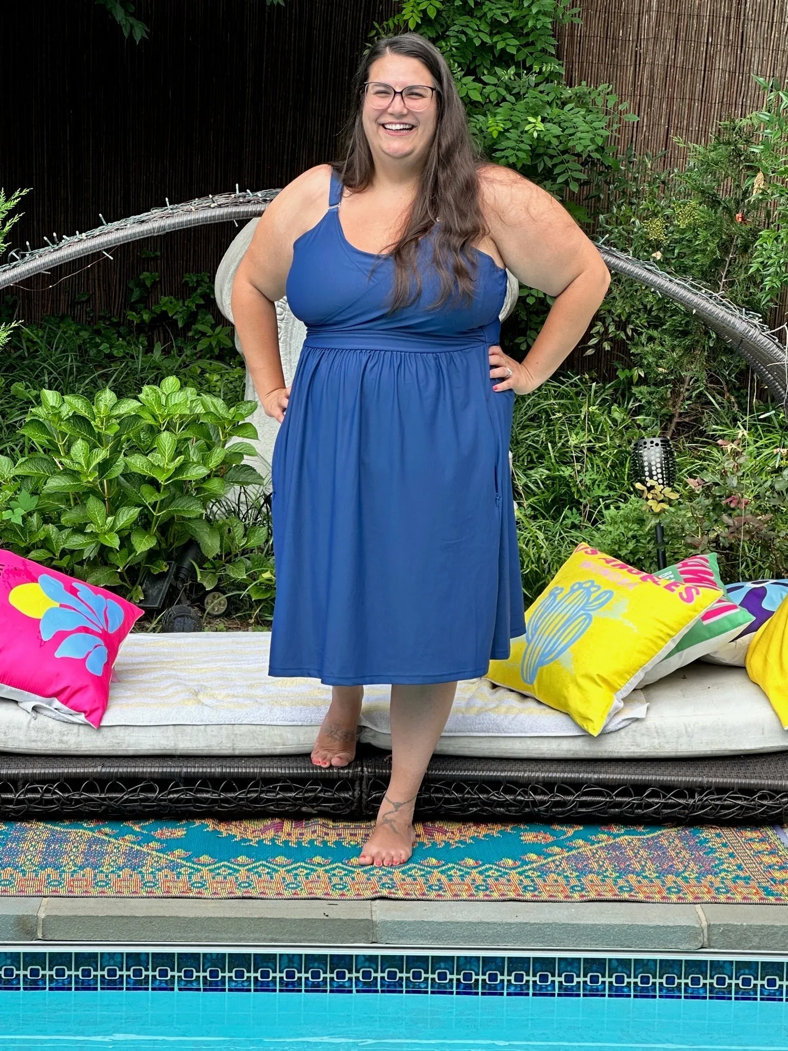 Journey Hands Free Pumping Lounge Dress | Midnight