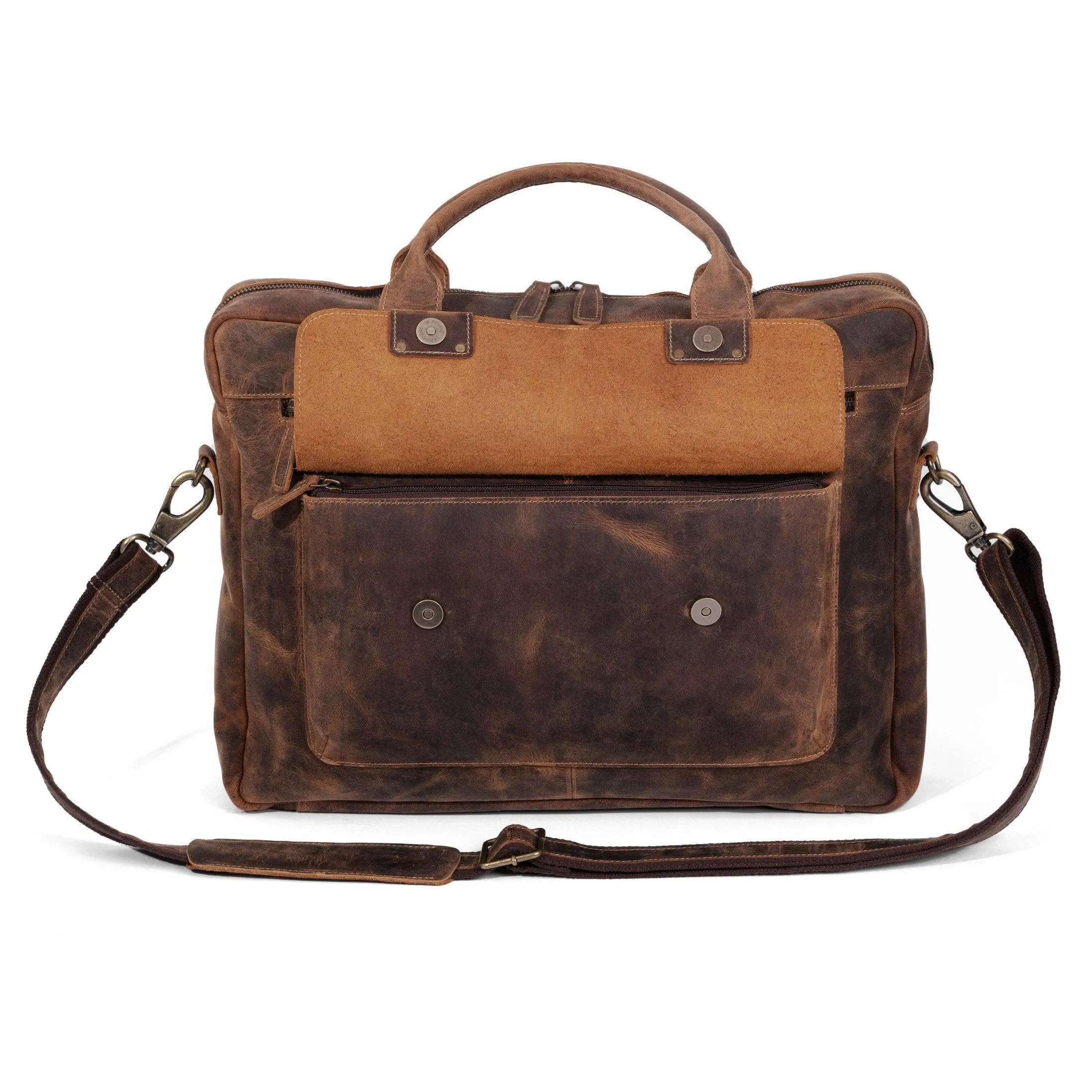 Leather briefcase 16 Inch Laptop Messenger Bags for Men and Women Best Office School College Briefcase Satchel Bag