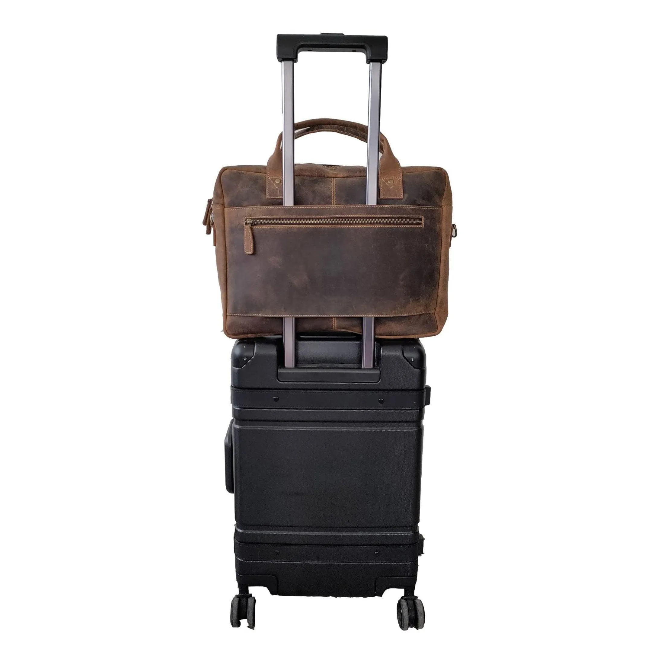 Leather briefcase 16 Inch Laptop Messenger Bags for Men and Women Best Office School College Briefcase Satchel Bag