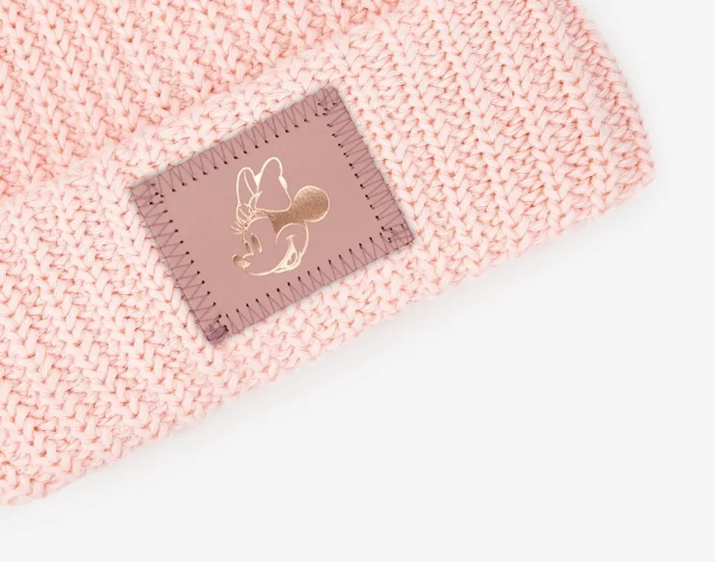 Minnie Mouse Blush Double Pom Beanie