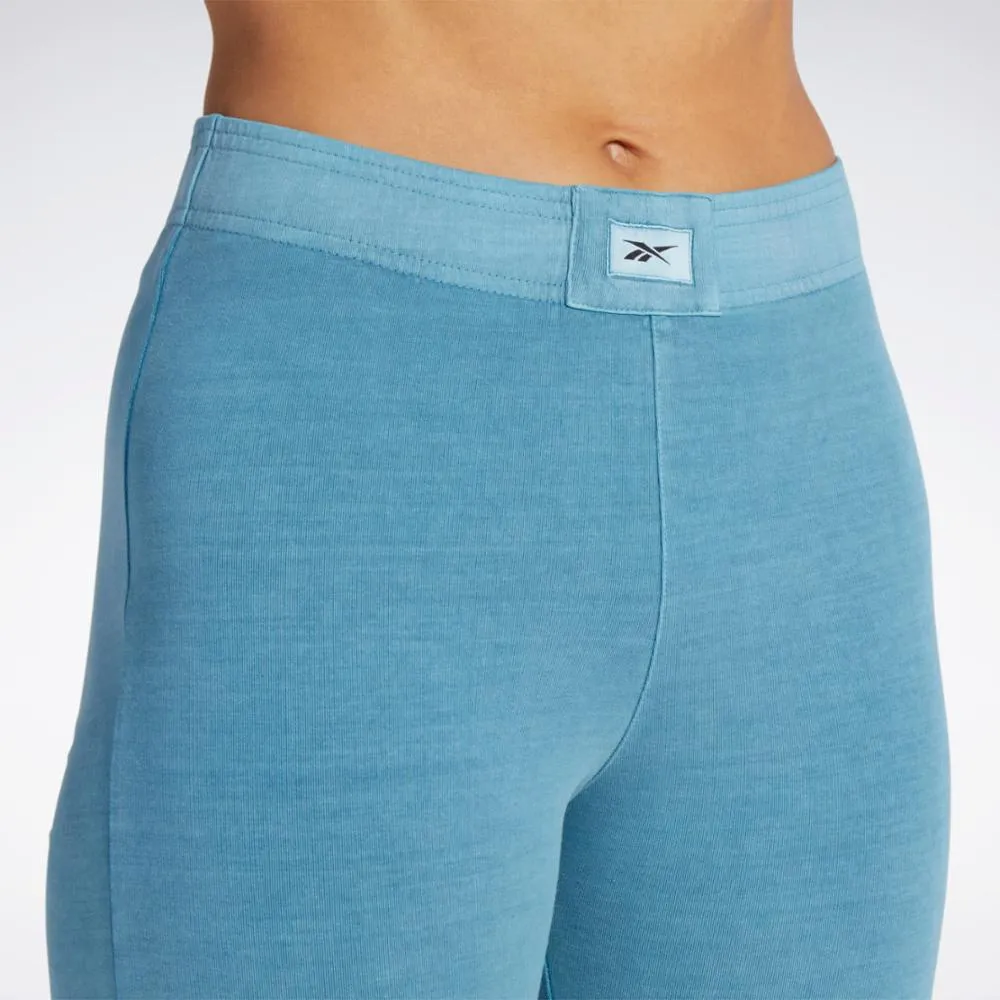 Reebok Apparel Women Classics Natural Dye Legging Shorts STEBLU