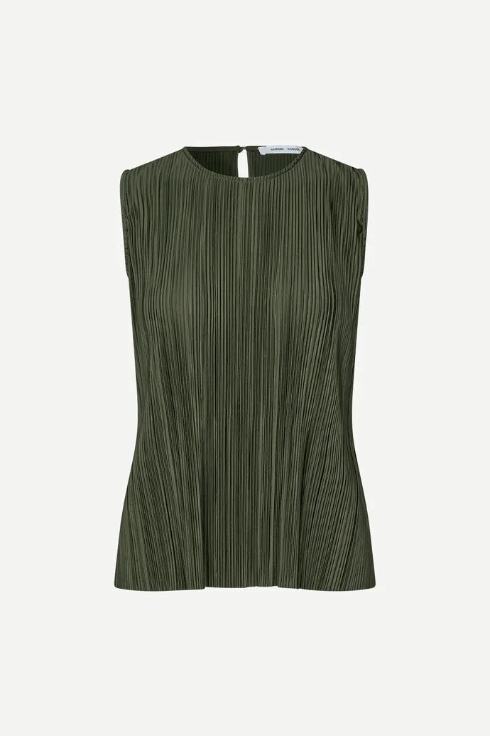 Sauma O Neck Top - Forest Night