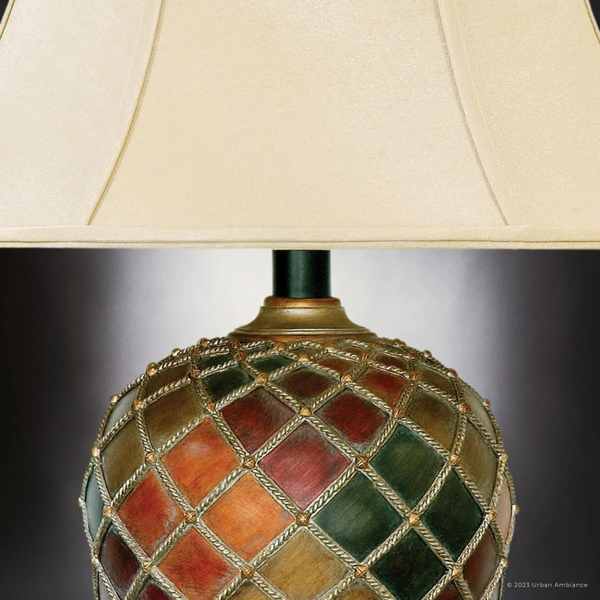 UEX7861 Mediterranean Table Lamp 18''W x 19''D x 30''H, Multicolor Finish, Harrisville Collection