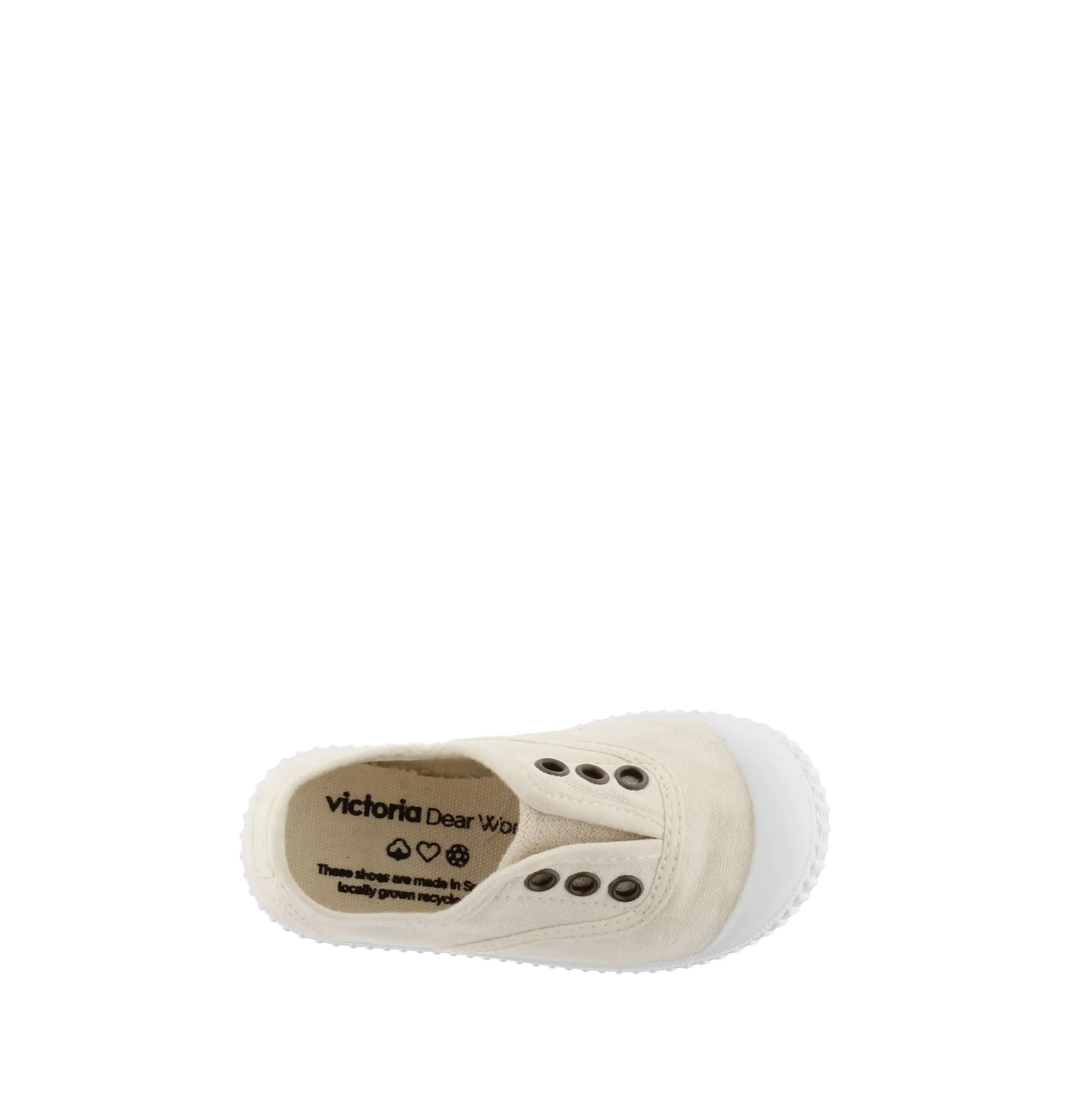 Victoria - Kids Canvas Slip-On Sneaker in Cotton
