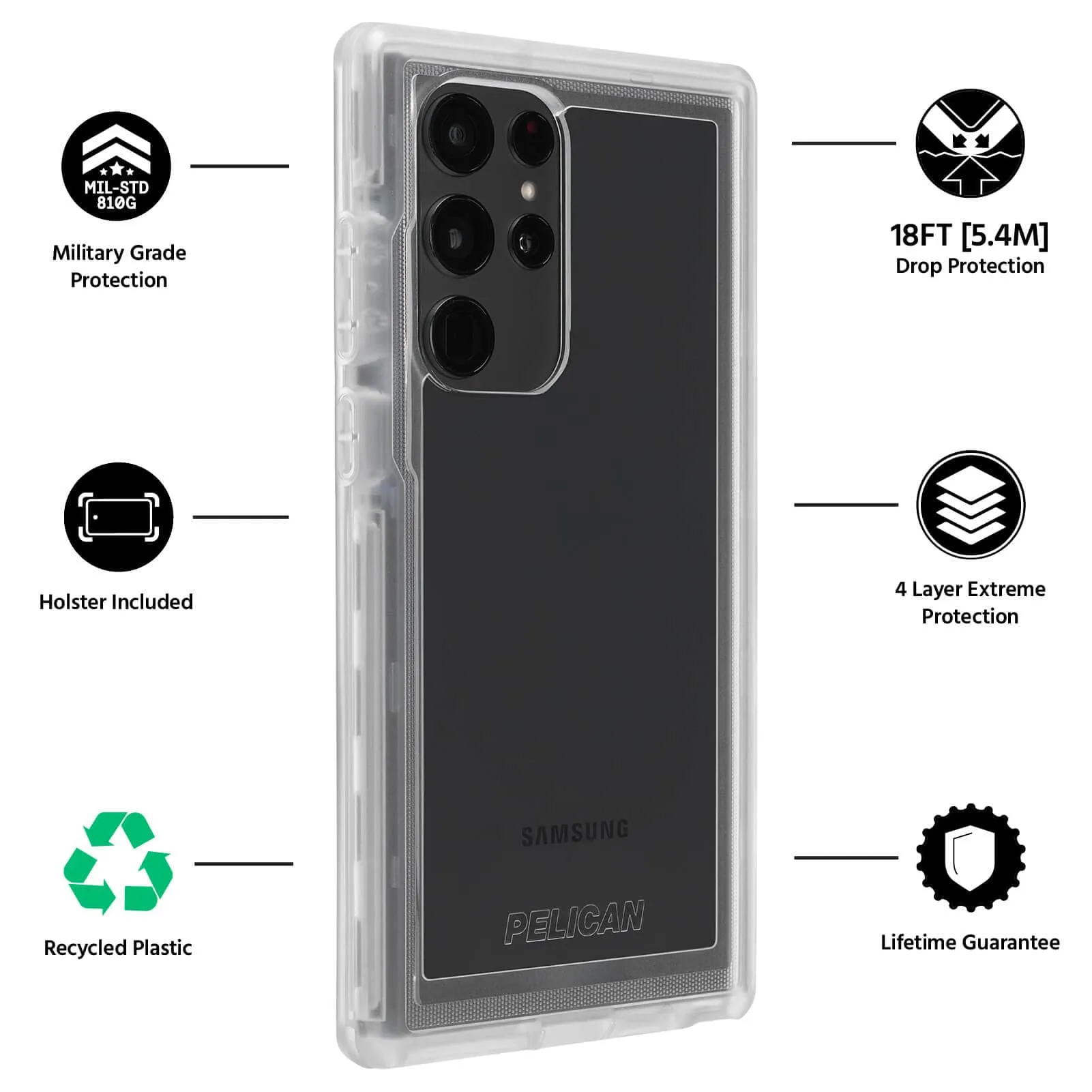 Voyager Case for Samsung Galaxy S22 Ultra - Clear