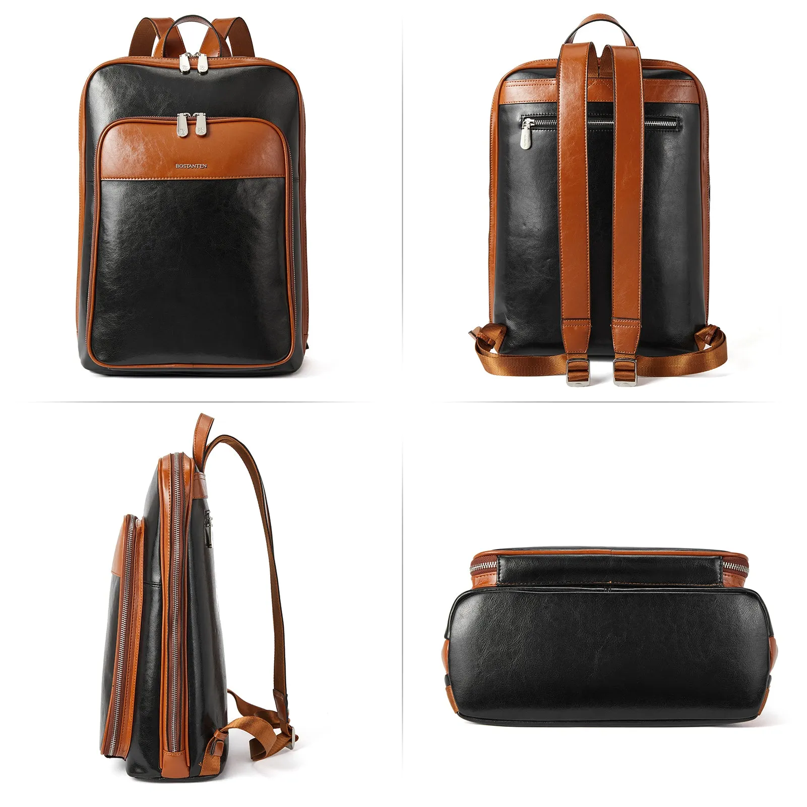 Vrba Large Genuine Leather Backpack Purse