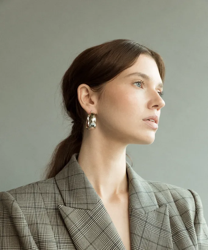 Zuri Hoops - Silver